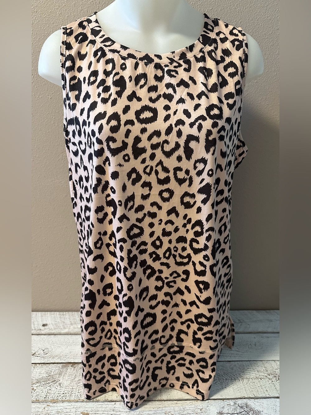 Leopard Print Tunic Blouse - NWT